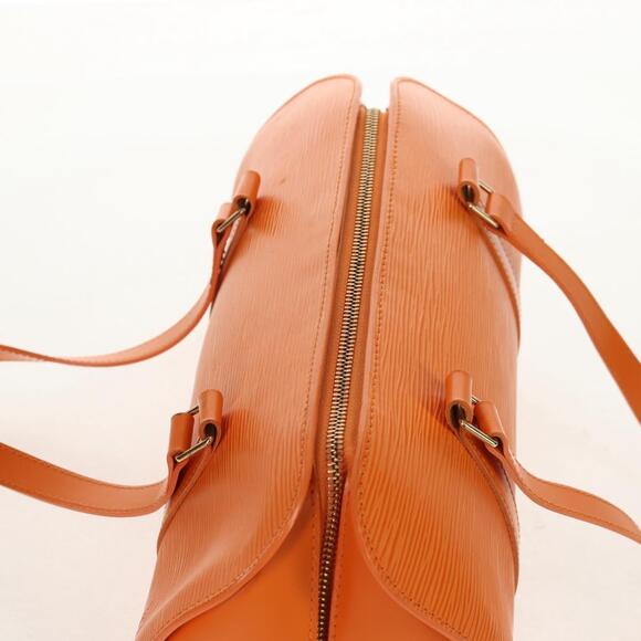 LOUIS VUITTON Epi Soufflot Hand Bag Orange Mandarin M5222H LV Auth 160837V